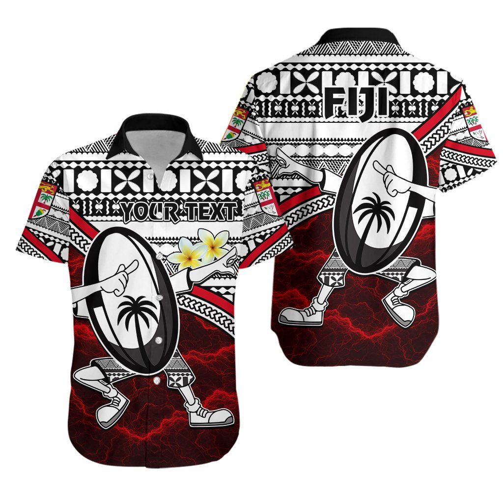 Fiji Rugby Hawaiian Shirt Tapa Cloth Dab Trend Creative Red K13