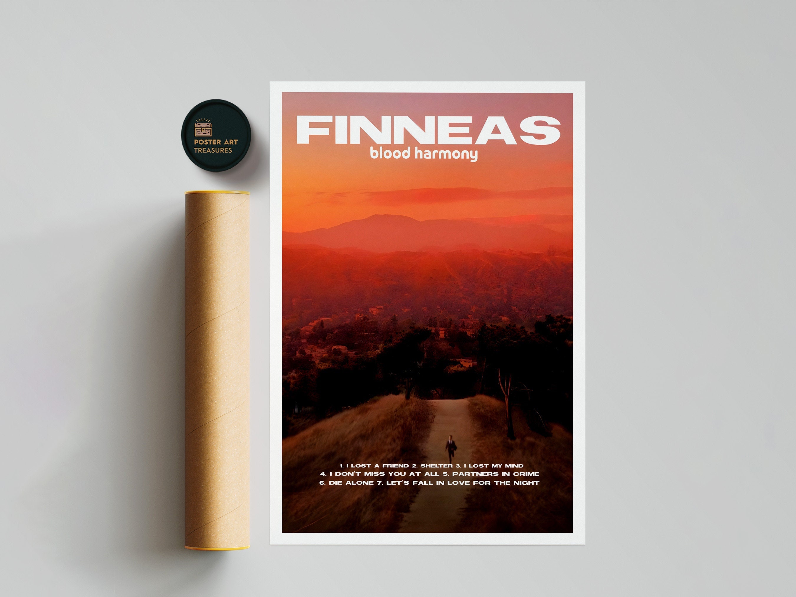 Finneas - Blood Harmony Album Poster  Room Decor  Music Decor  Music Gifts  Finneas O'Connell Poster