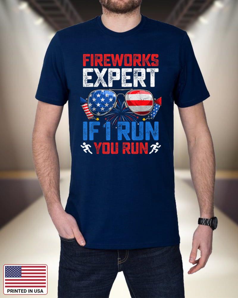 Fireworks Expert If I Run You Run American Flag Sunglasses bf1Ay