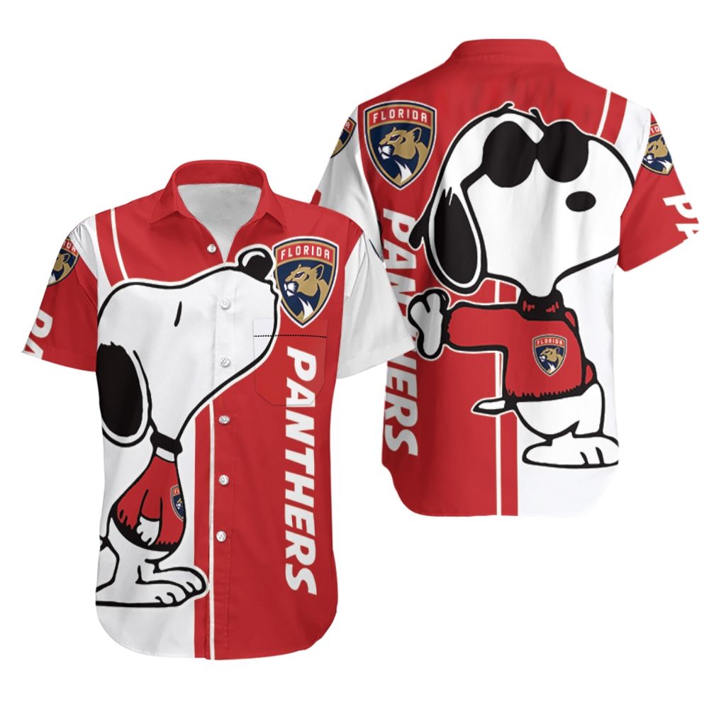 Florida Panthers Snoopy Lover 3D Printed Hawaiian Shirt