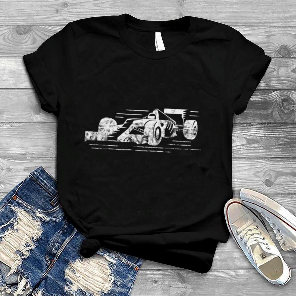 Formula Racecar Distressed Style Racing T Shirt
