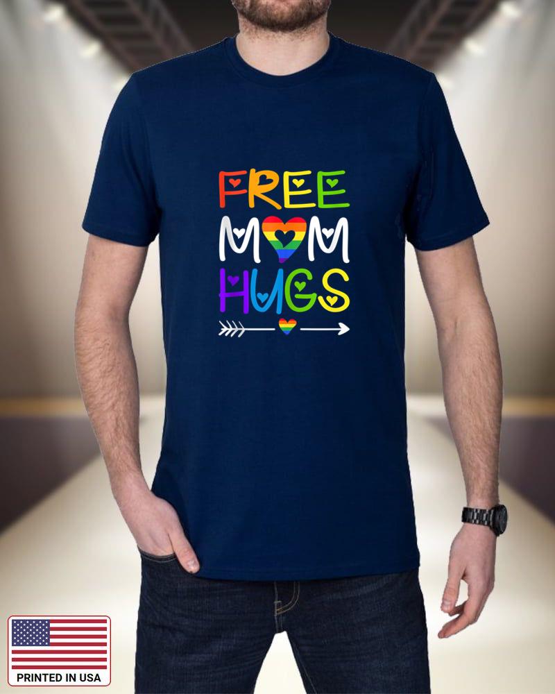 Free Mom Hugs Tshirt Rainbow Heart LGBT Pride Month Tank Top Ffhyl