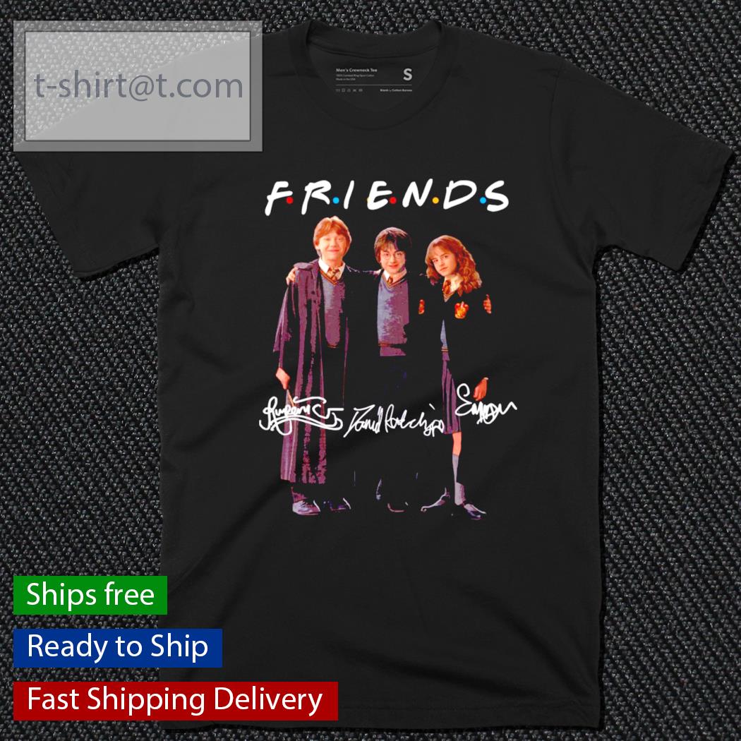 Friends Harry Potter Hogwarts signature shirt