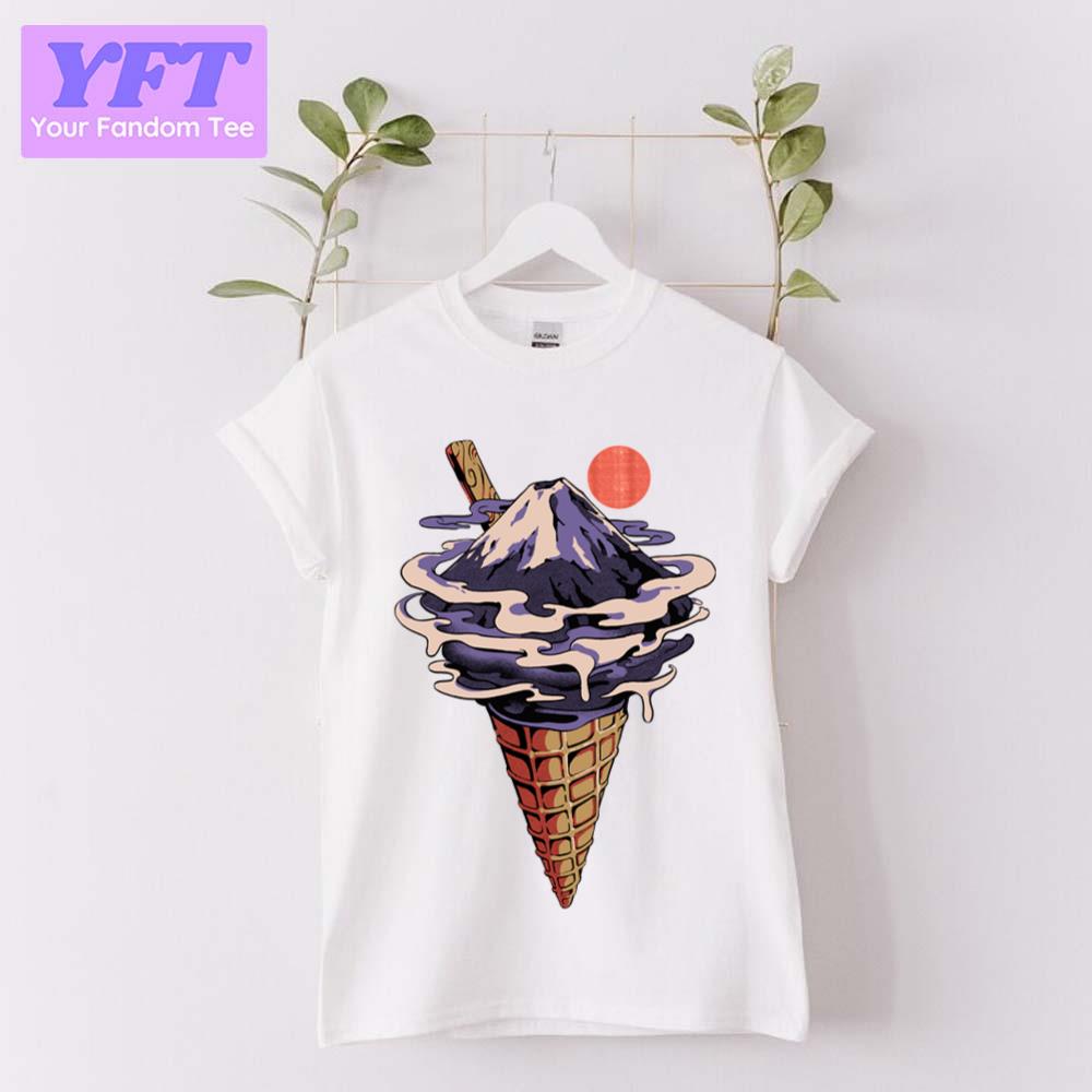 Fuji Flavor Ice Cream Design Unisex T-Shirt