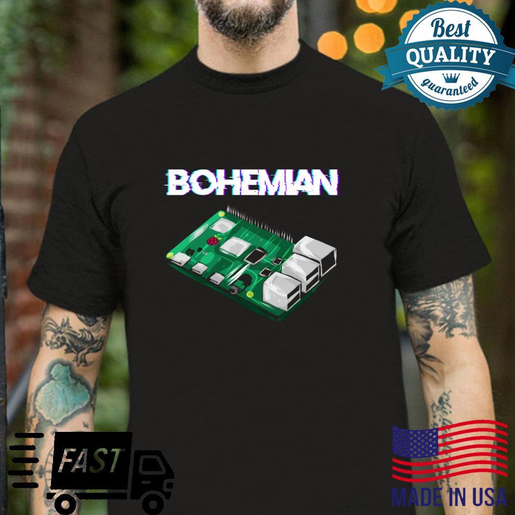 Funny Bohemian Raspberry Developer Coding Nerd Pi Shirt