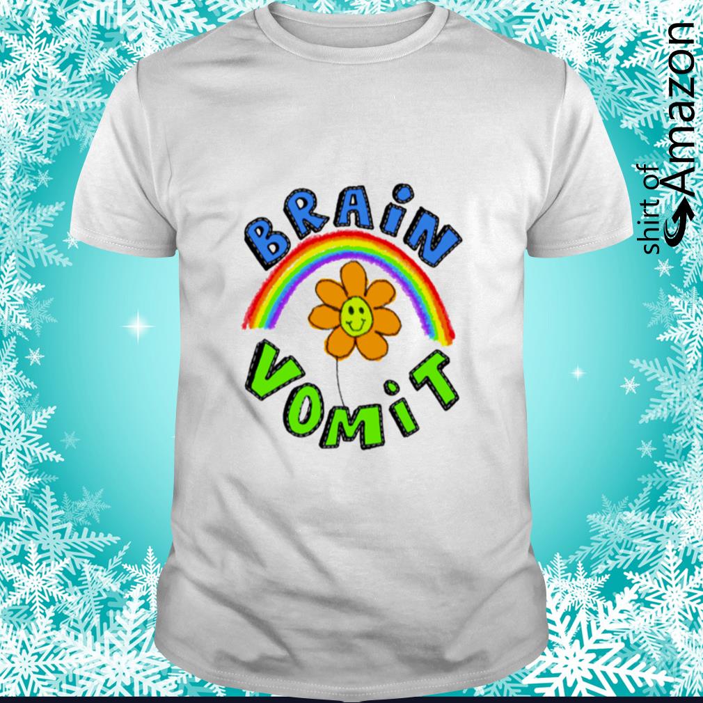 Funny brain vomit rainbow shirt