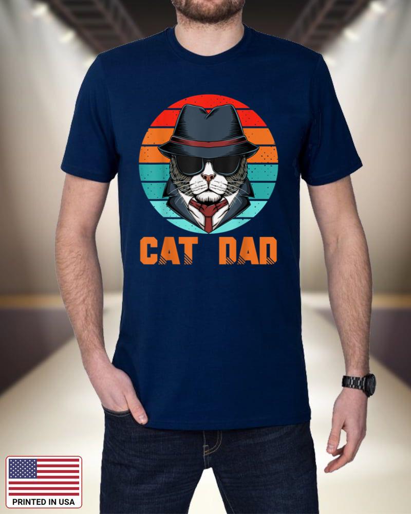 Funny Cat Dad Fathers Day Family Matching Outfit Cat Lovers ME9KE