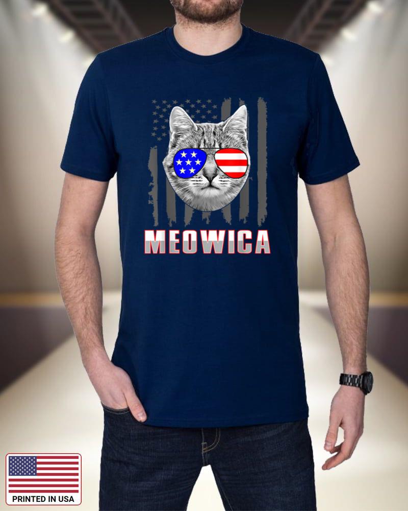 funny cat, meowica, patriotic, usa, america 4th of july, cat MCrht