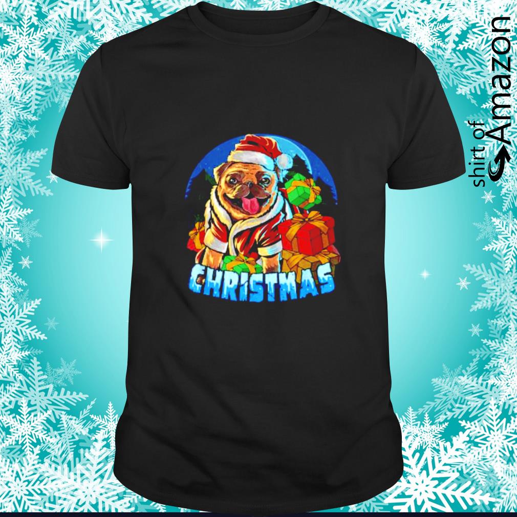 Funny Dog Santa  Pajama Christmas shirt