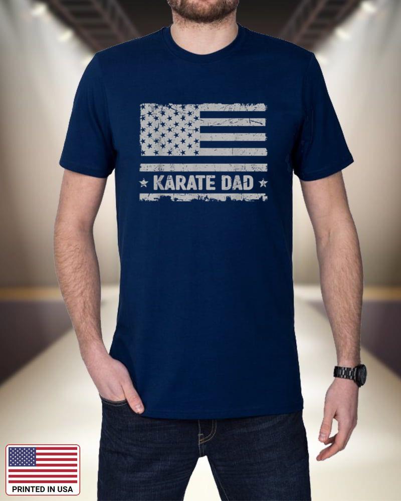 Funny Karate Dad America US Flag Patriot - Vintage Gift itlGY