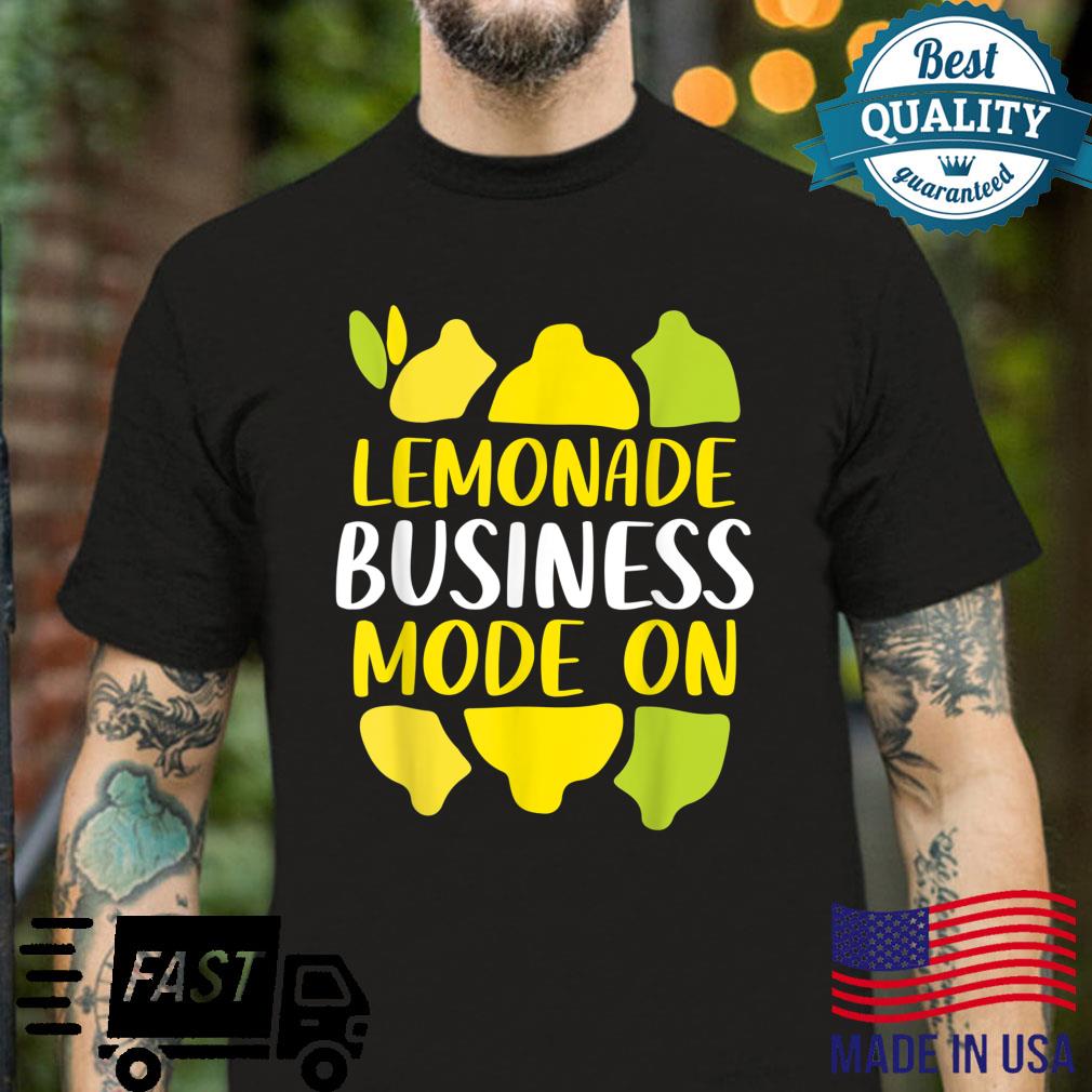 Funny Lemonade Business Mode On Lemon Juice Boss Shirt