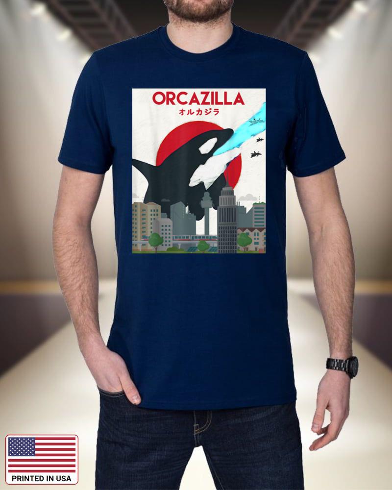Funny Orcazilla Killer Whale Shirt Gift for Orca Lovers M33PK