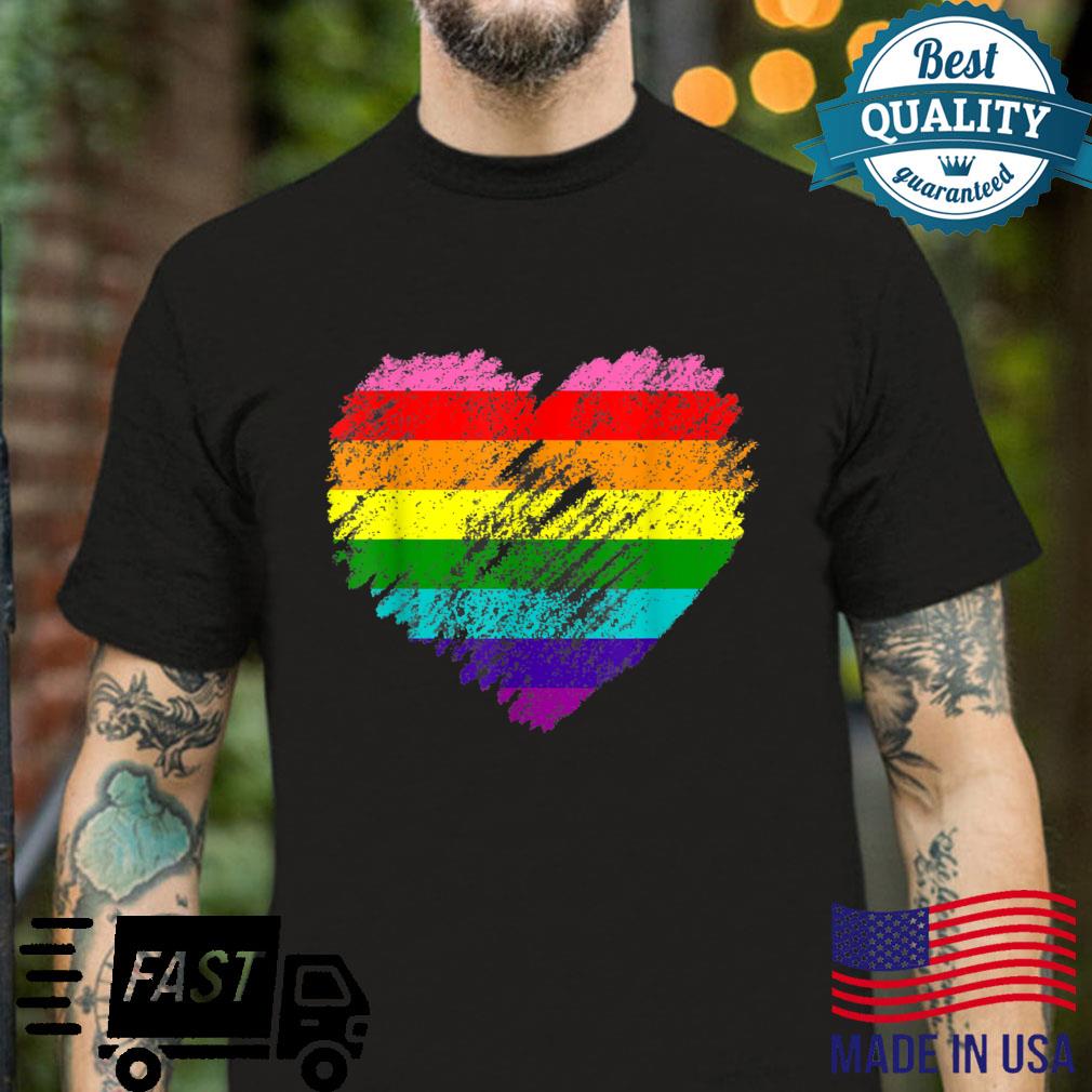 Funny The Pride Flag That Started It All Heart Proud LGBT Shirt