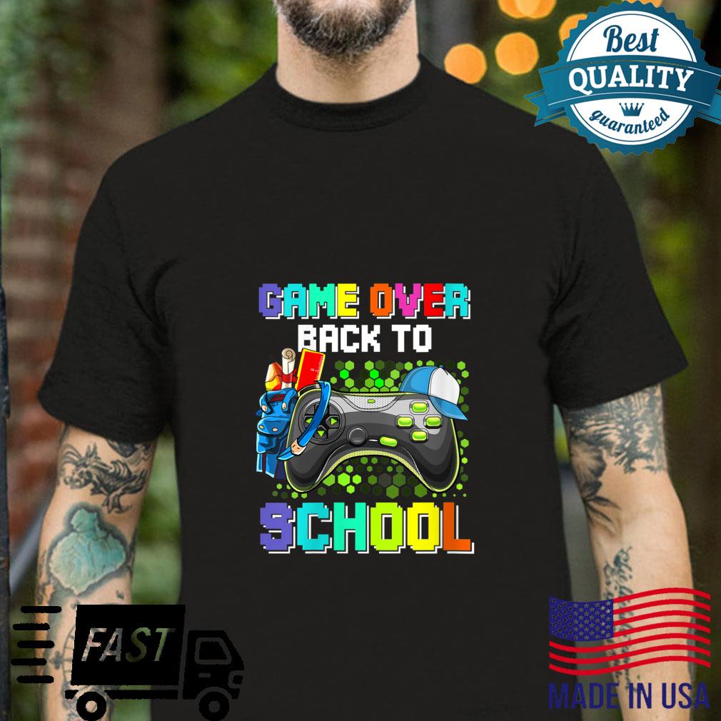 Game Over Back To School Video Game Boys Shirt