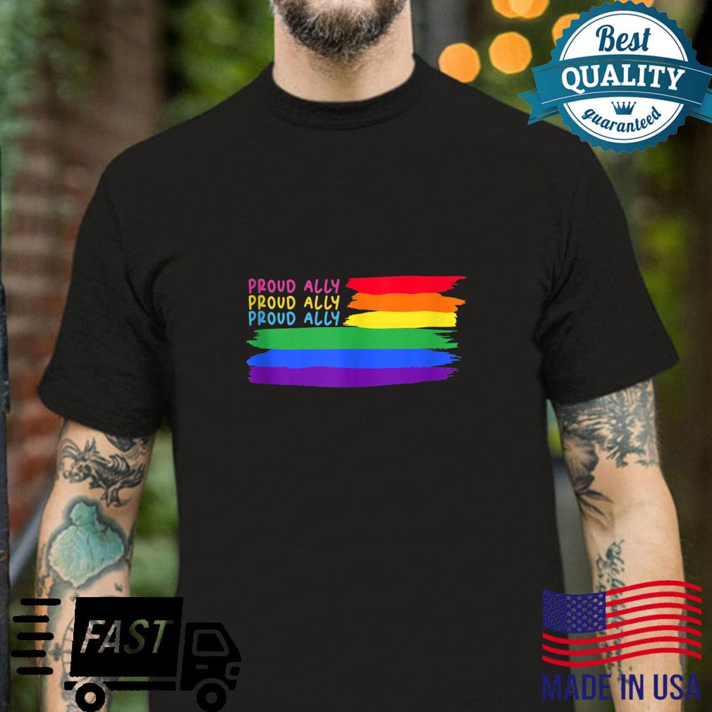 Gay Pride design with LGBT Support And Respect Proud Ally Shirt