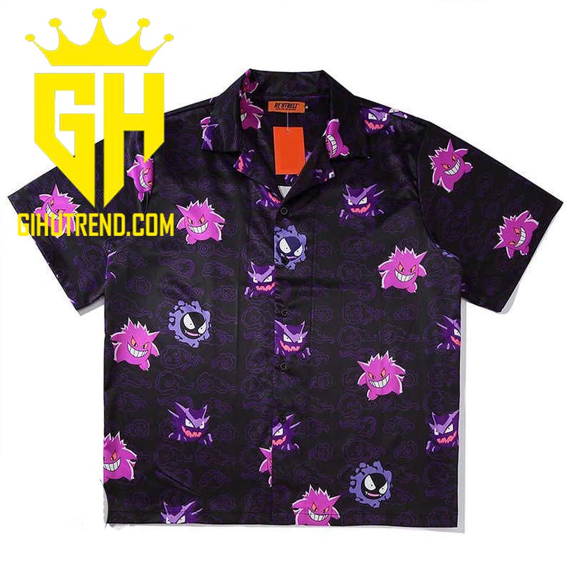 Gengar Dark Pokemon Hawaiian Shirt