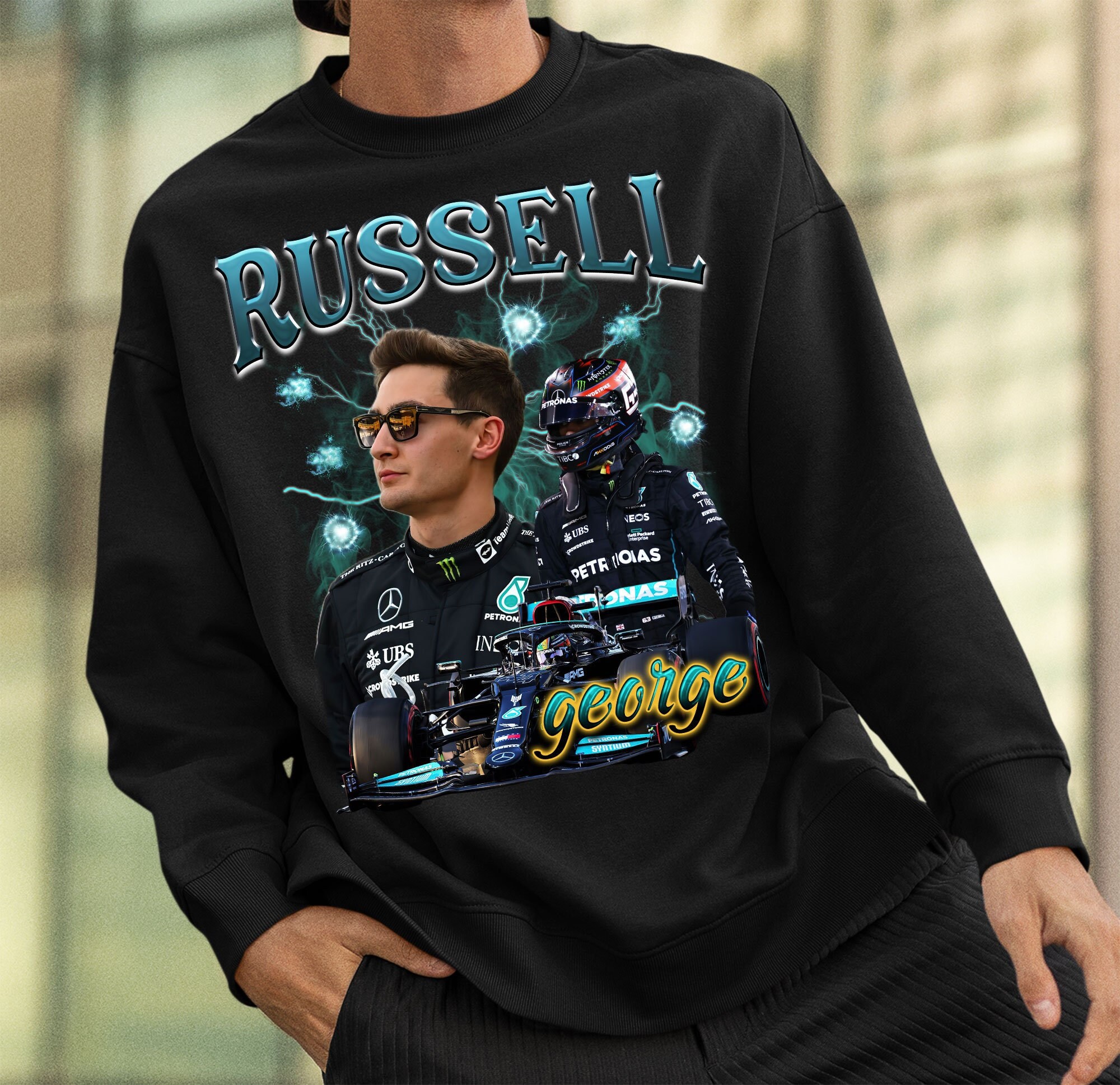 George Russell Mercedes RUS63 Driver Racing Championship Formula Shirt