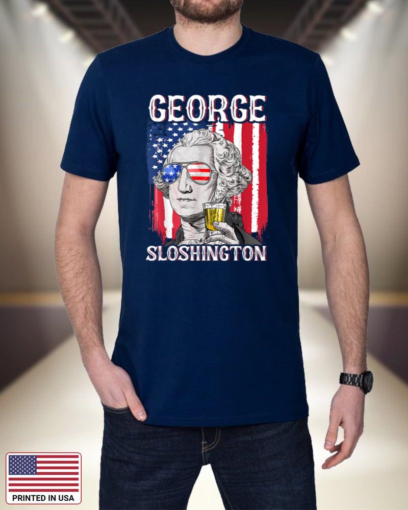 George Sloshington Washington 4th Of July Men Women USA Flag_1 SWRYj