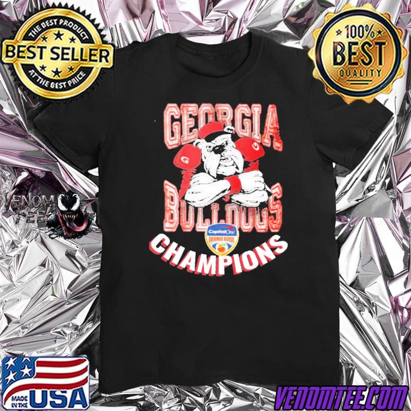Georgia Bulldogs champions 2021 2022 orange bowl shirt