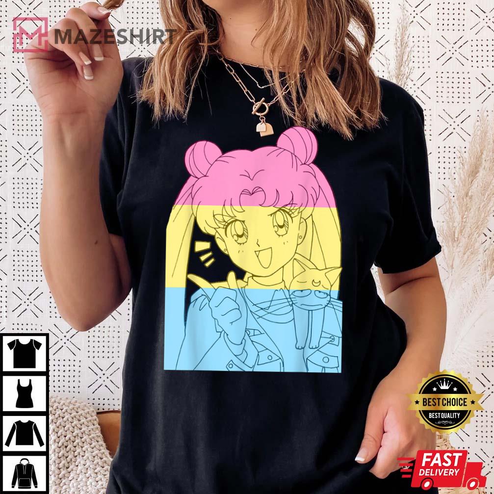 Girl Anime Pansexual Pride Month T-Shirt