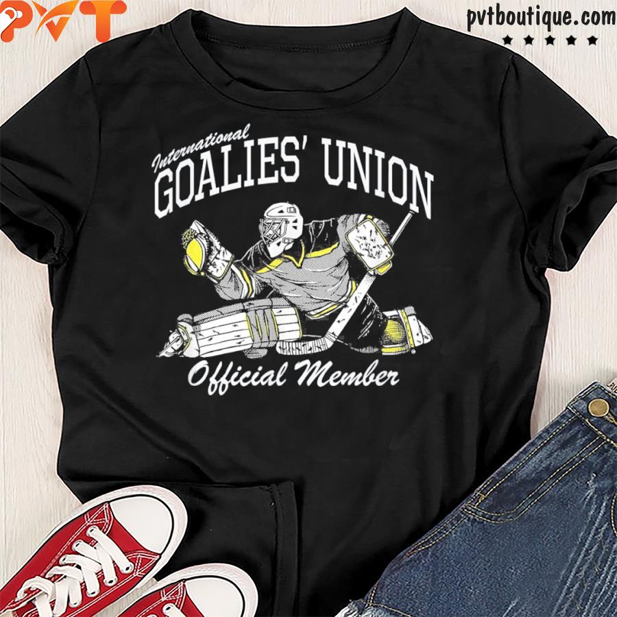 Goalies’ union hockey goalie member righty catch shirt