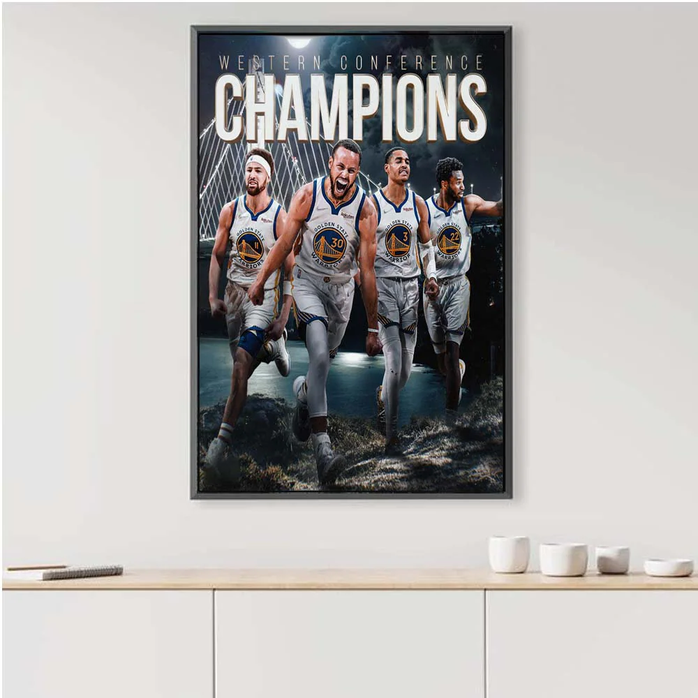 Golden State Warriors 2022 Western Conference Champions Canvas Poster,Western Conference Champs, Golden State Warriors Wall Art