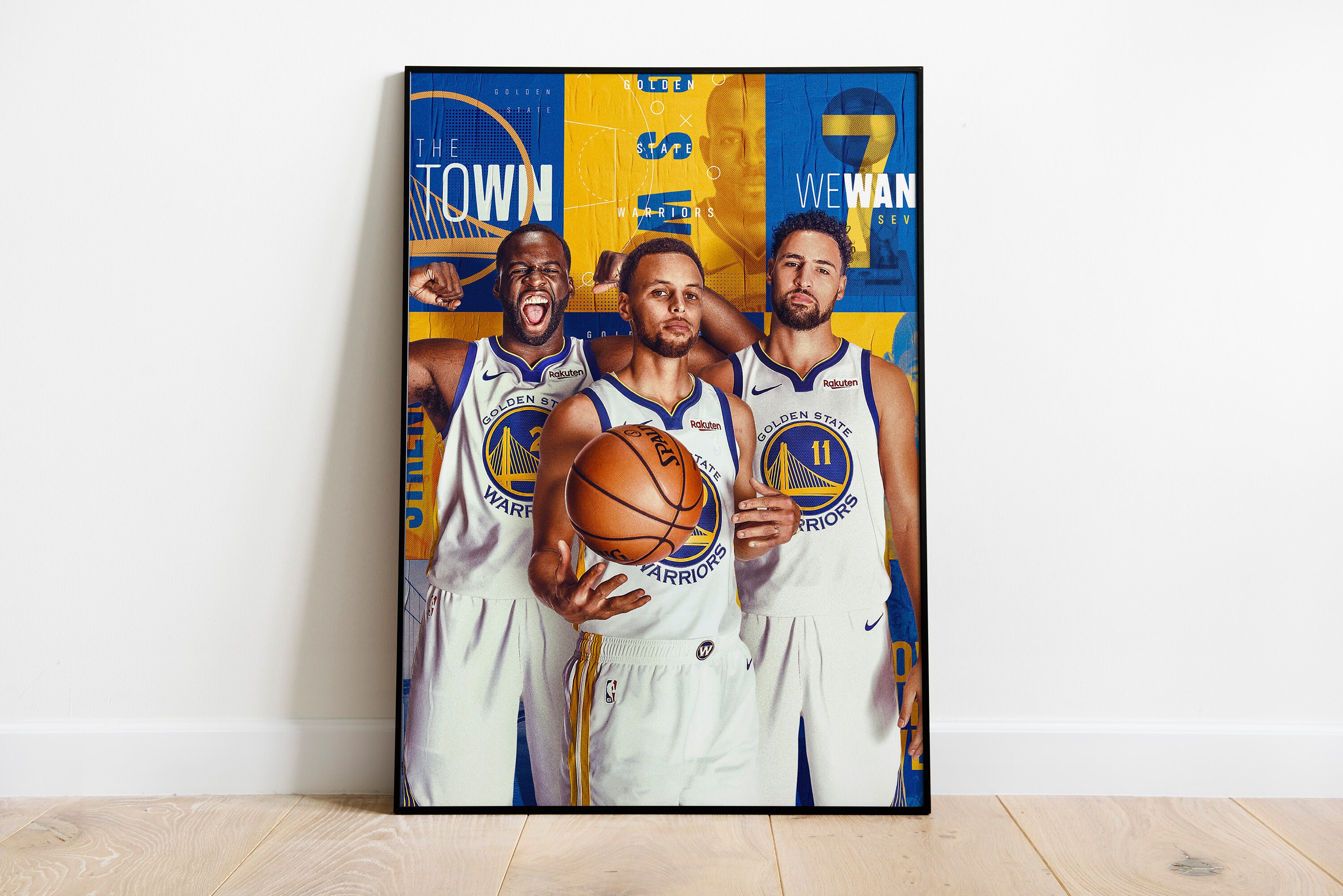 Golden State Warriors Poster,NBA Posters, Wall Art,Wall Decor, 12x18 24x36 Premium Matte Vertical Posters, Golden State Warriors, 4K Quality