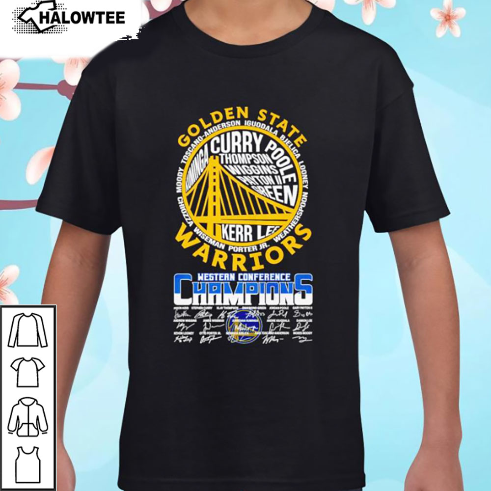 Golden State Warriors Western Conference Champions Signature Warriors Signature Shirt Gift for Warriors Fans