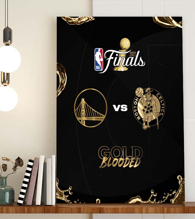 Golden State Warriors x Boston Celtics 2022 NBA Finals Home Decor Poster Canvas