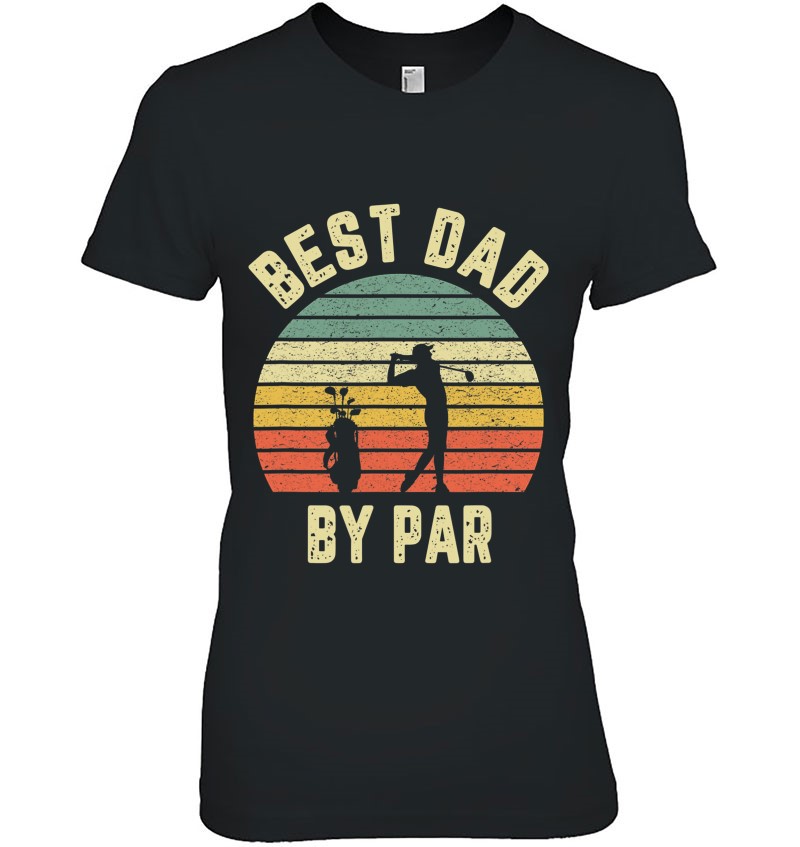 Golf Dad Shirt Mens Vintage Best Dad By Par