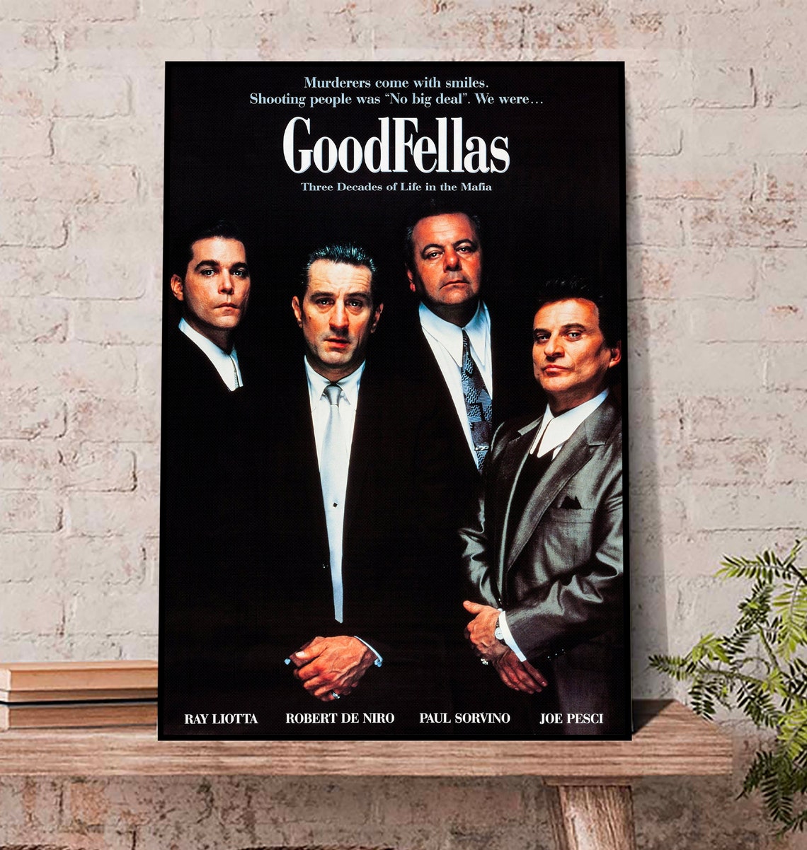 Goodfellas 1990 Movie Poster, Goodfellas Wall Art Poster, Ray Liotta Poster Fan 