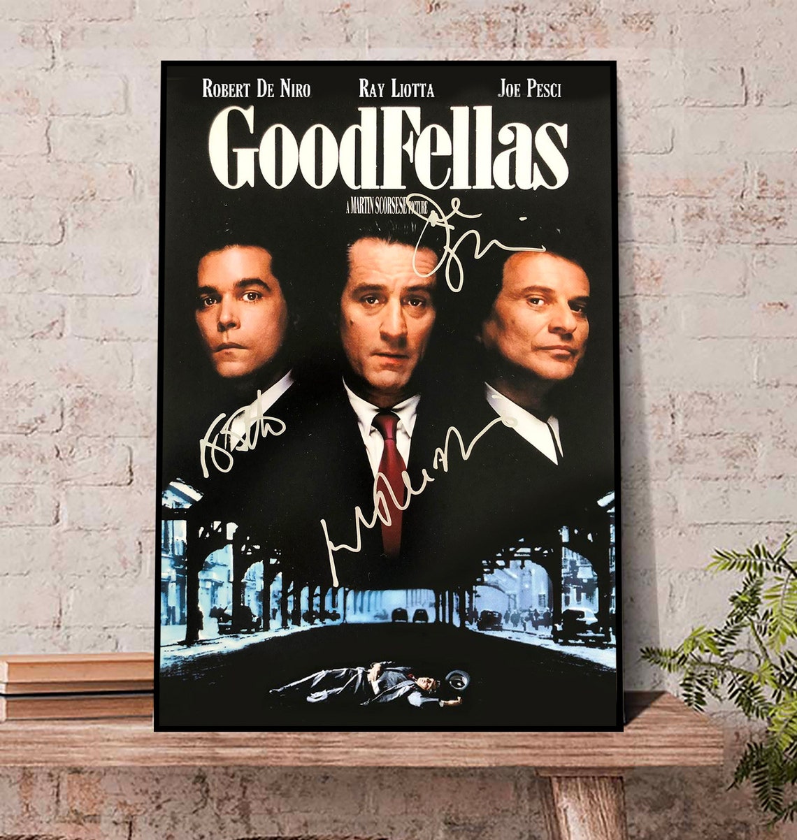 Goodfellas 1990 Movie Poster with Signatures, Goodfellas Wall Art Poster, Ray Liotta Poster Fan 