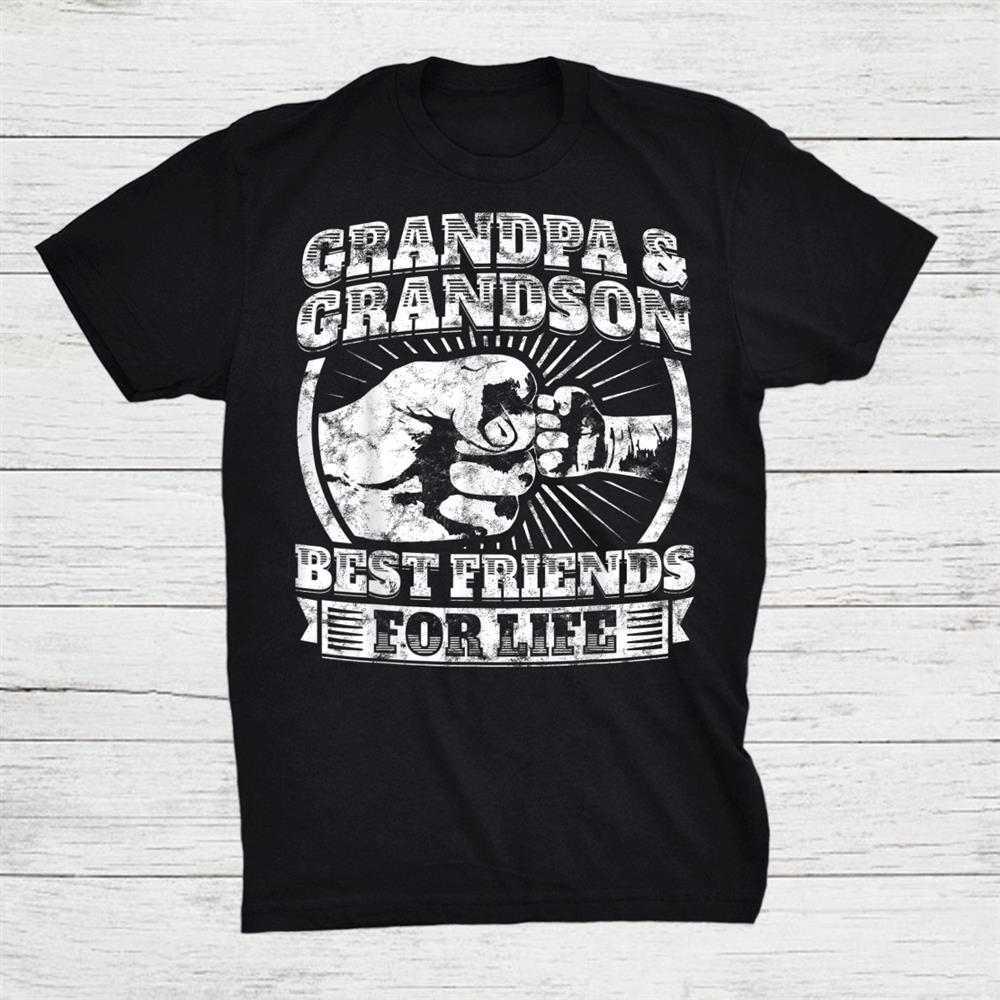 Grandpa And Grandson Family Grandad Fist Bump Shirt