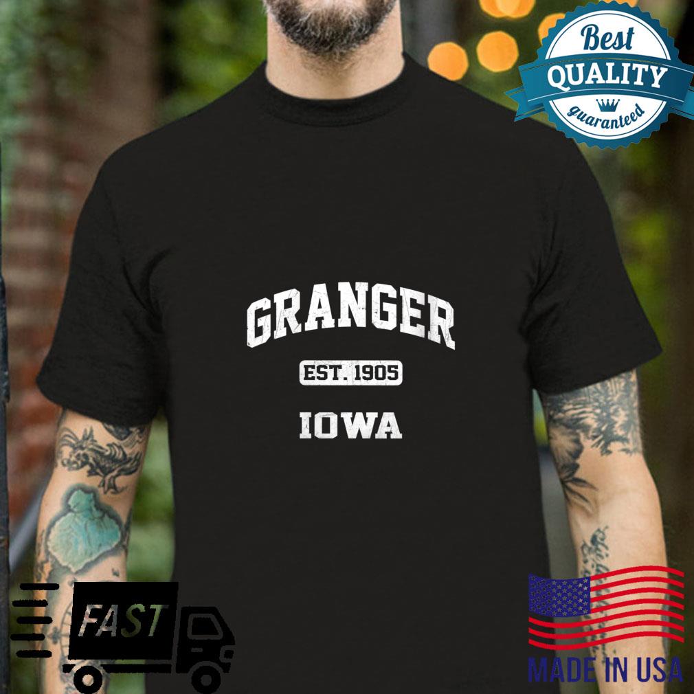 Granger Iowa IA vintage State Athletic style Shirt