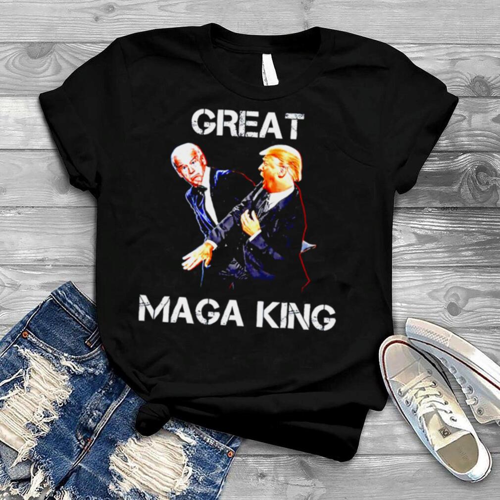Great Maga King Trump Slap Biden Pro Trump 2024 shirt