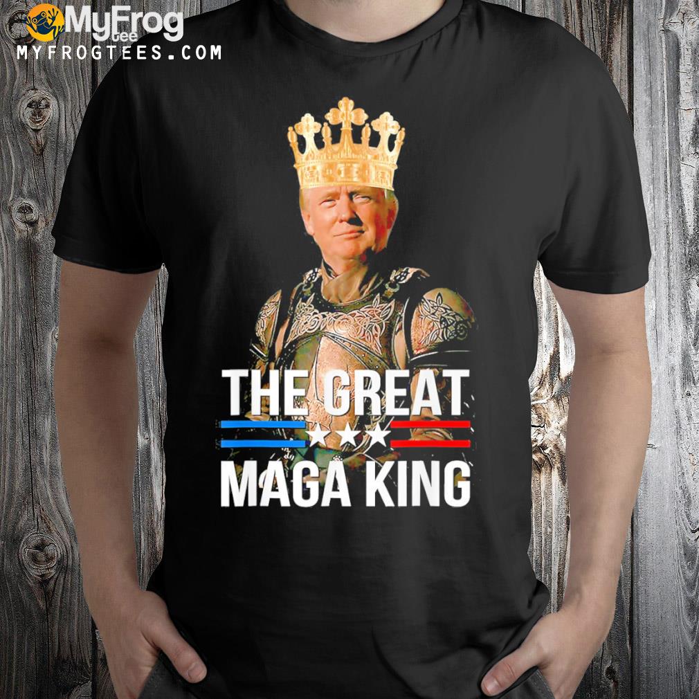 Great maga king Trump ultra maga crowd antI Biden ultra maga shirt