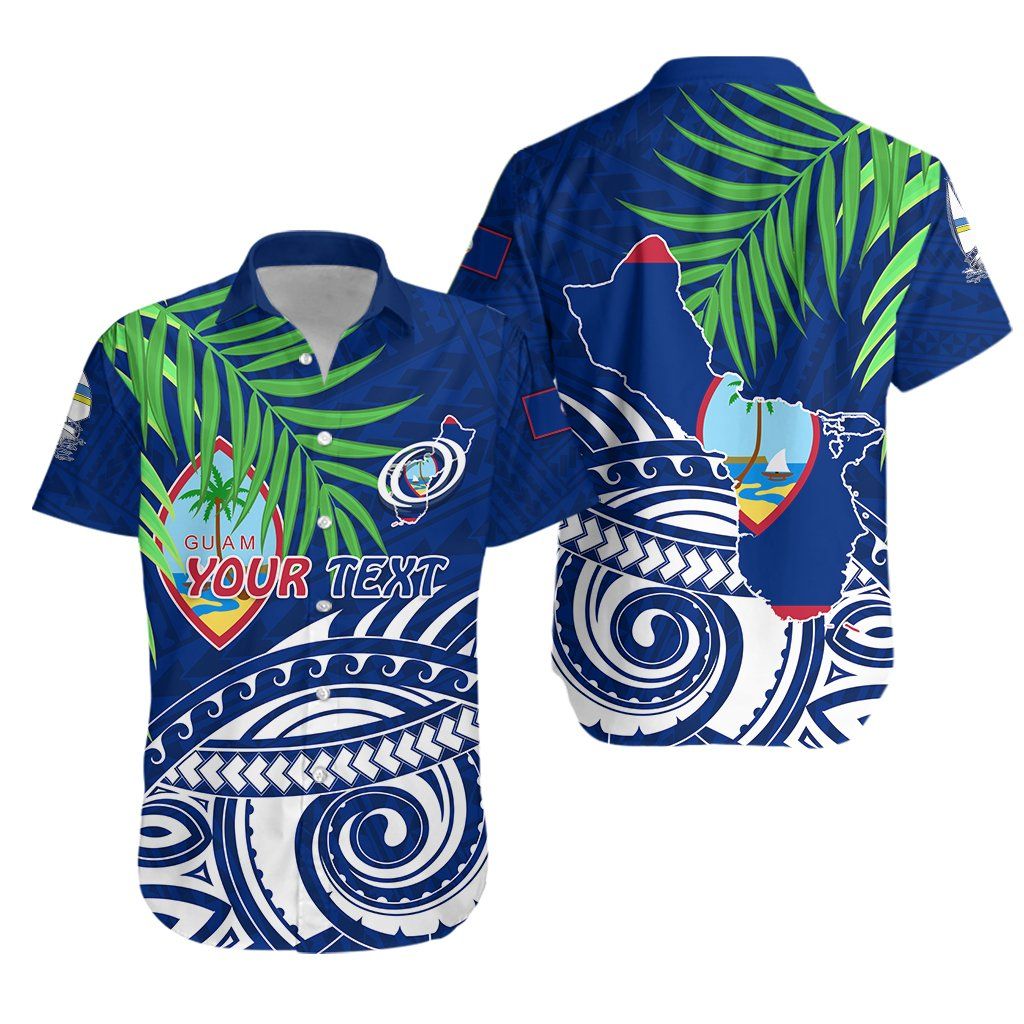Guam Rugby Hawaiian Shirt Coconut Leaves K13