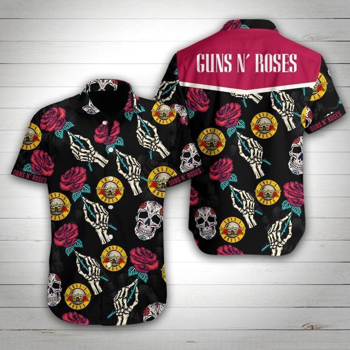 Guns N’ Roses Skull Hawaiian Shirt