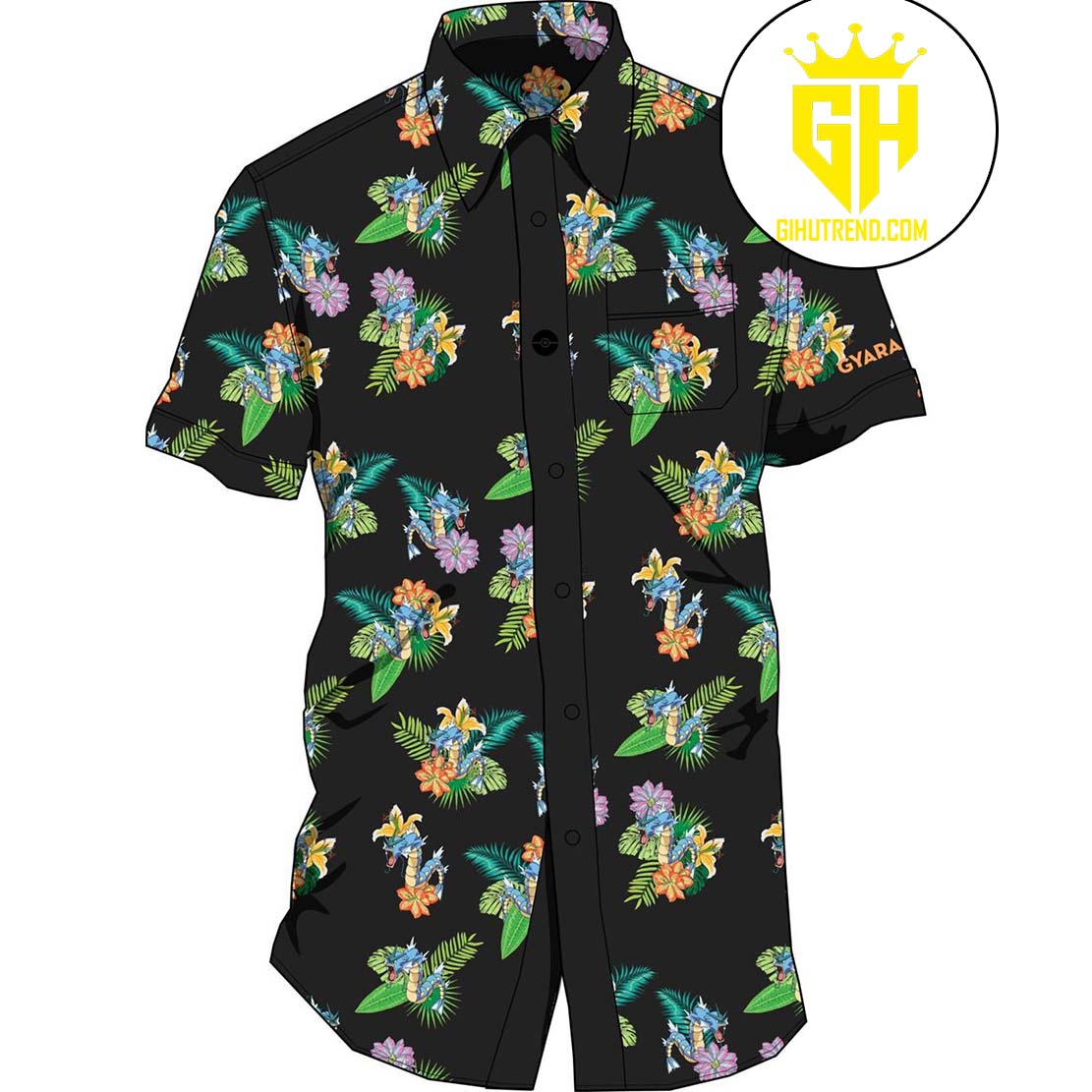 Gyarados Pokemon Hawaiian Shirt