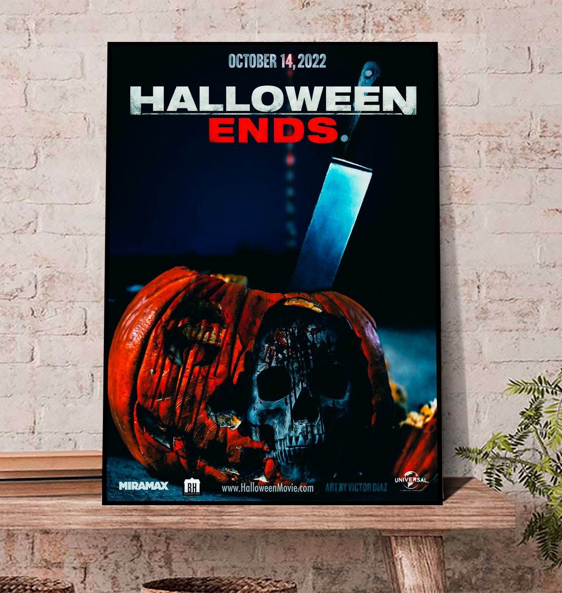 Halloween Ends Canvas Poster, Halloween Poster, Evil goes to hell Poster, Halloween Ends2022  New Poster,Halloween Ends Poster Gift for Fans
