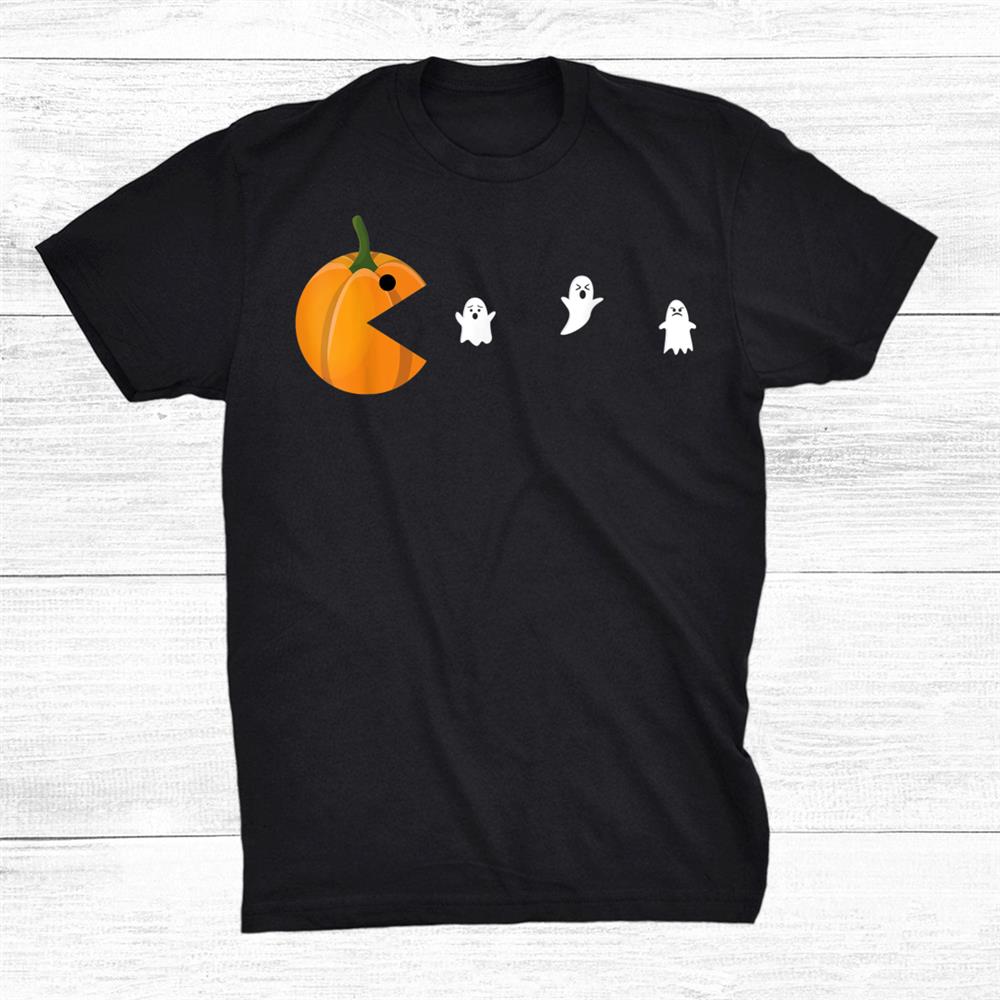 Halloween Pumpkin Face Patch Shirt
