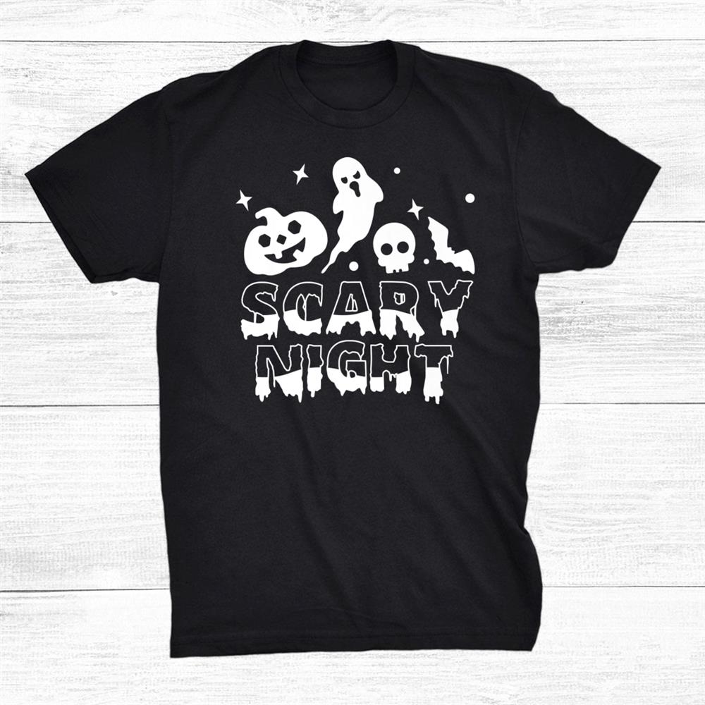 Halloween Scary Night Tee For Kids And Parents Shirt