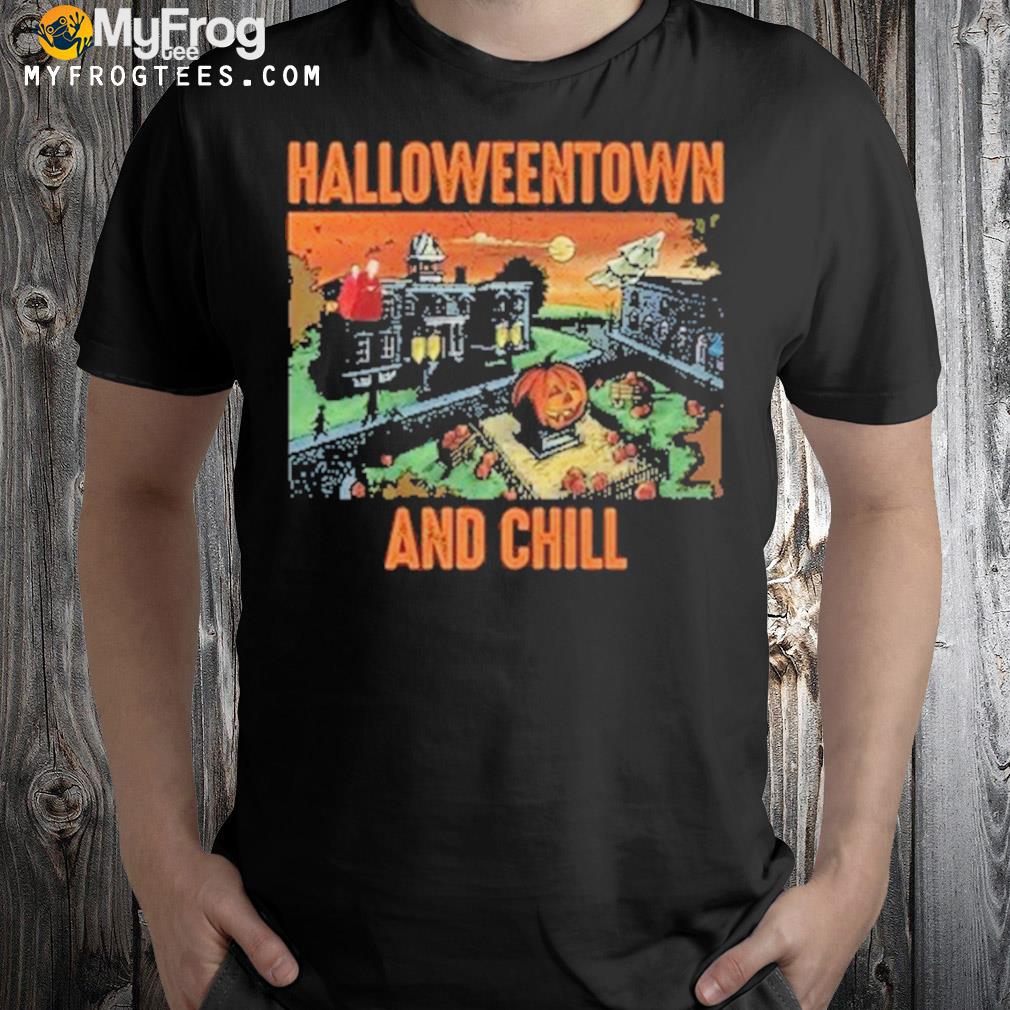 Halloweentown and chill halloween crewneck shirt