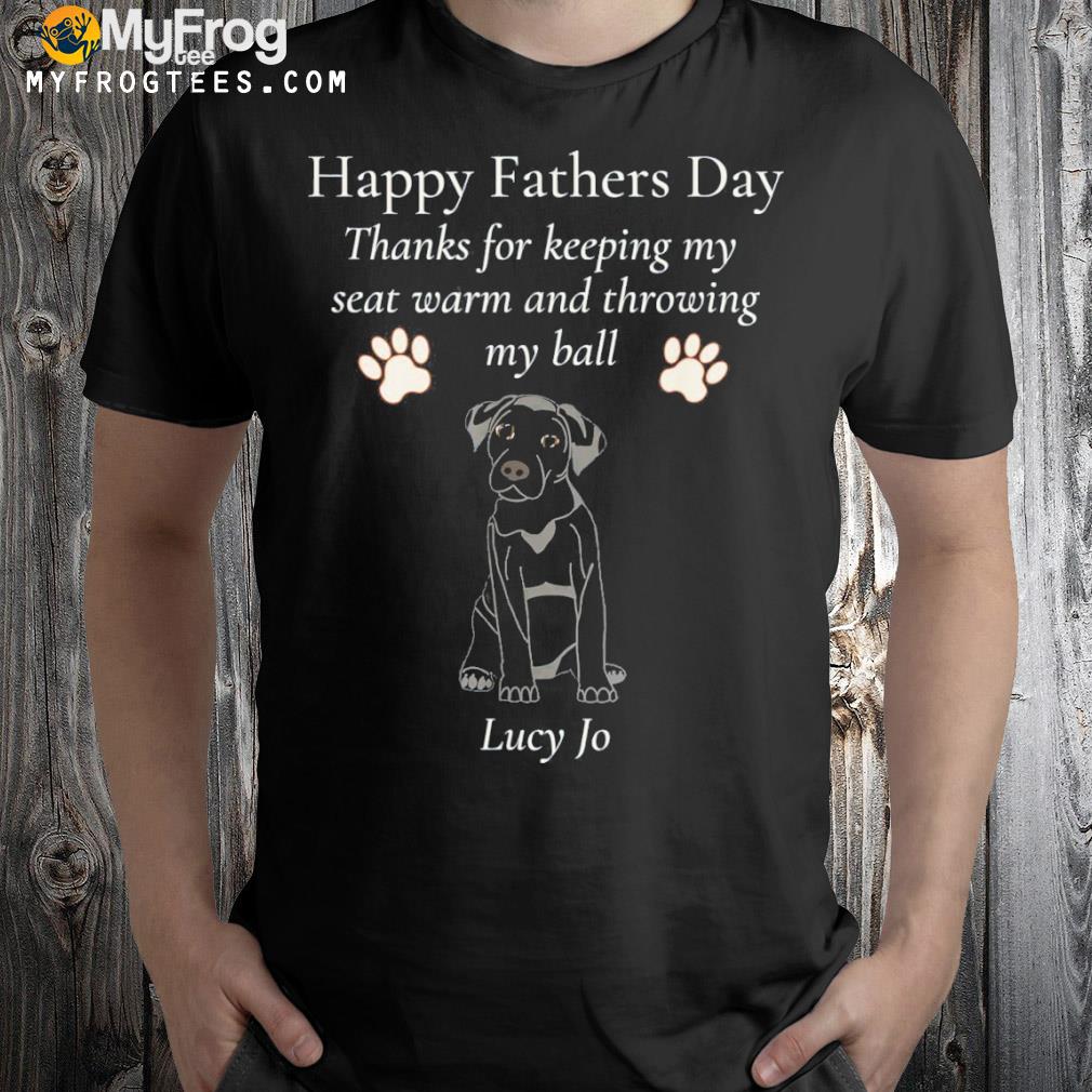 Happy black lab fathers day shirt