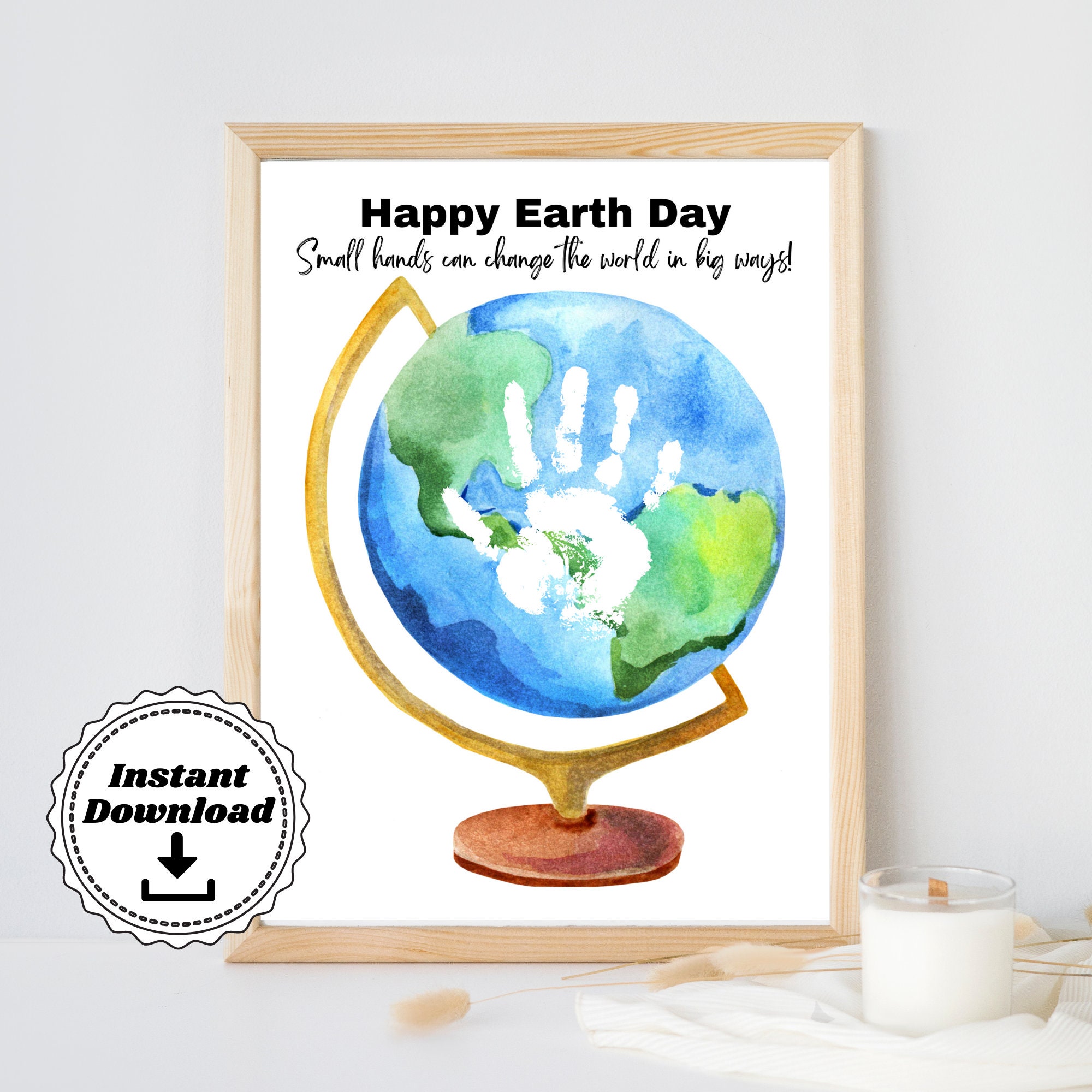 Happy Earth Day 2022 Poster Canvas