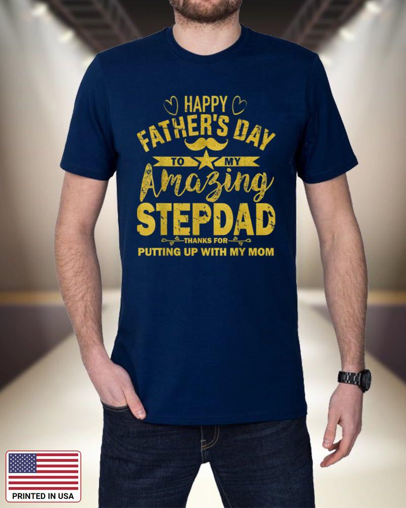 Happy Father's Day To My Amazing Stepdad-Funny Stepdad Gold_1 AUxdY