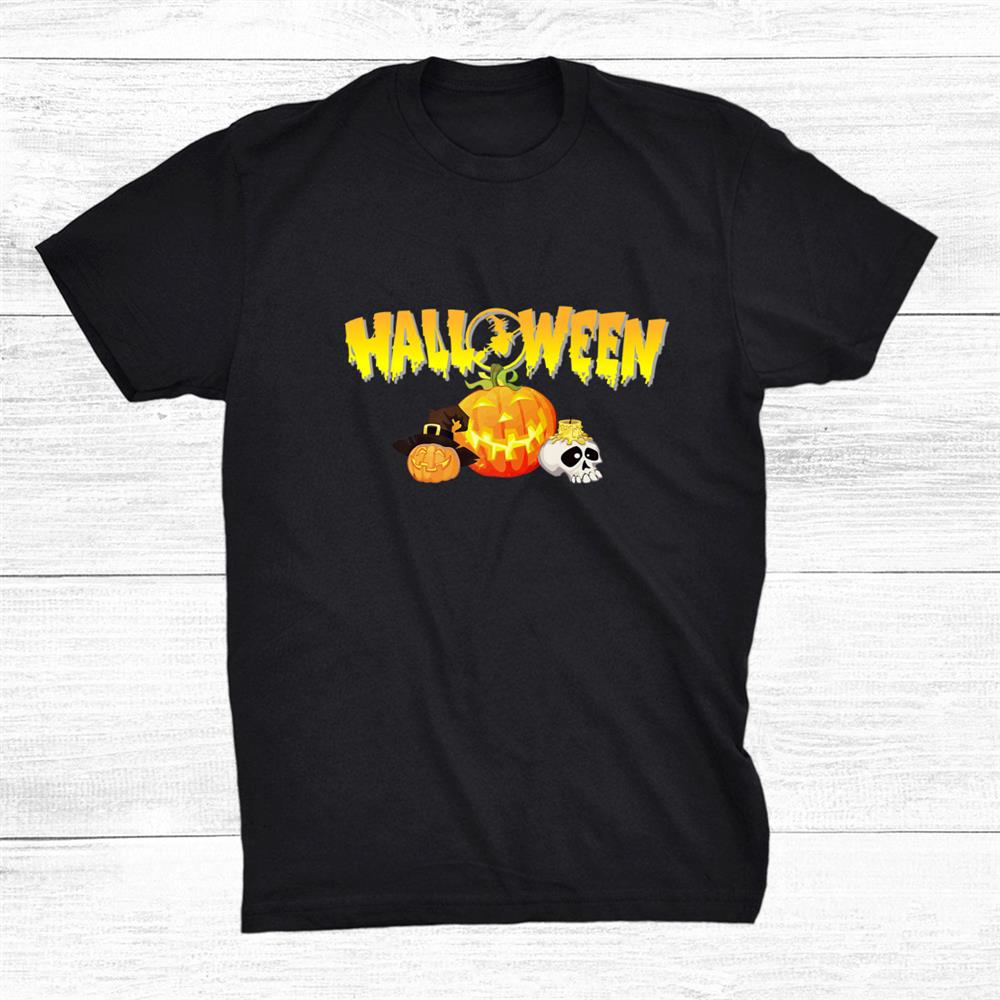 Happy Halloween Trick Or Treat Pumpkin Witch Costume Shirt