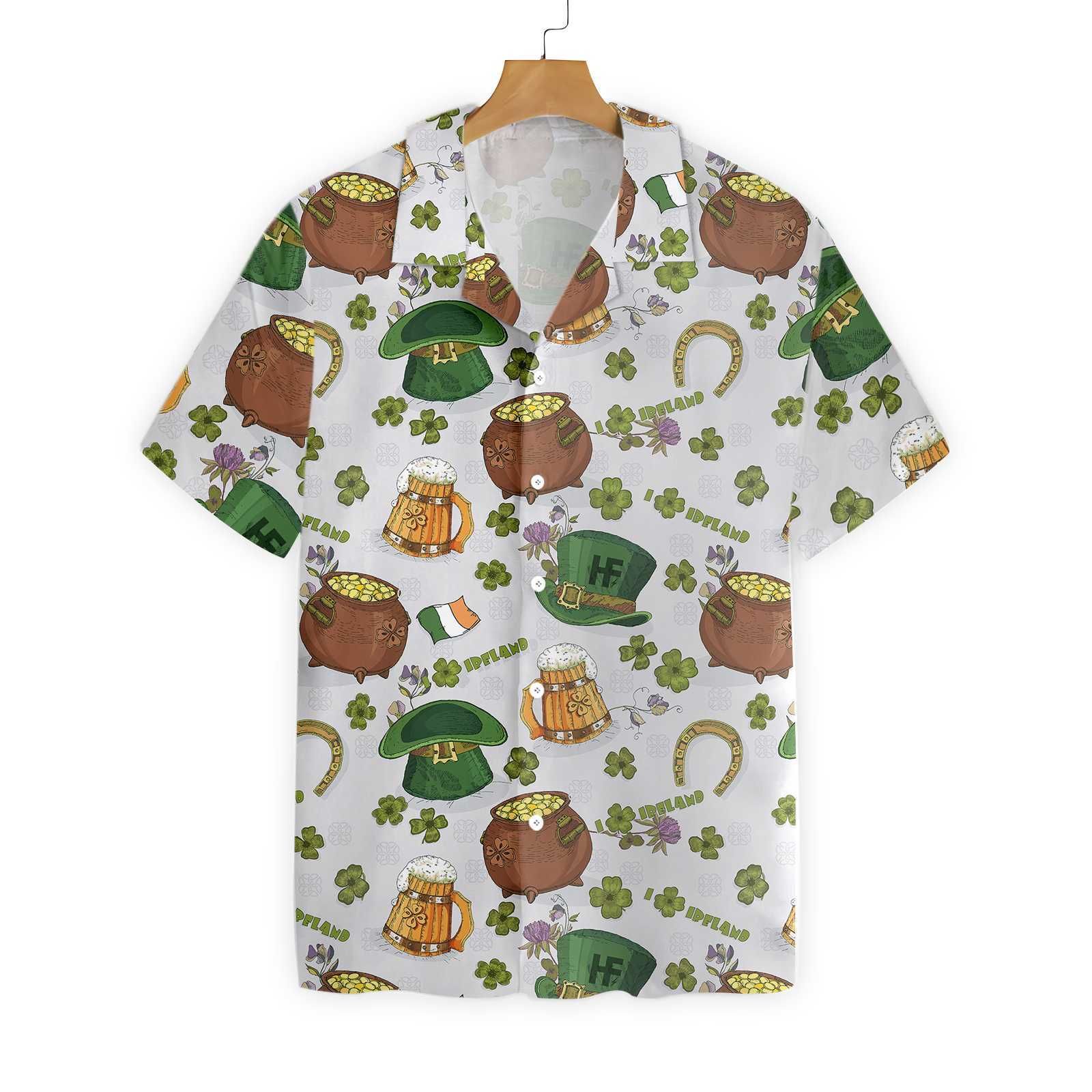 Happy Saint Patrick’s Day Ireland Proud Pattern 2 Ez12 0701 Hawaiian Shirt