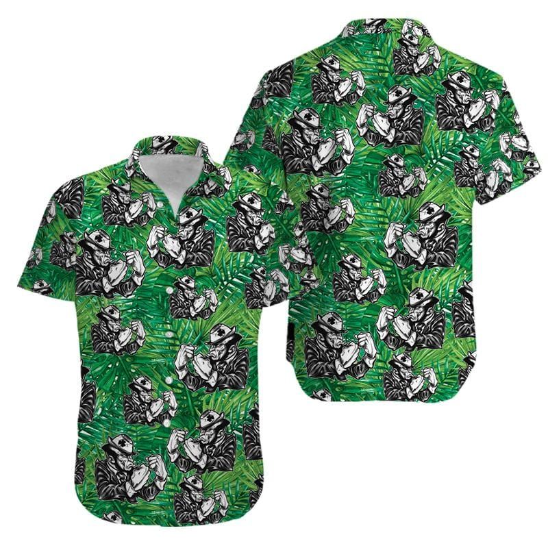 Happy Saint Patrick's Day Irish People Green Hawaiian Aloha Shirts #010321h