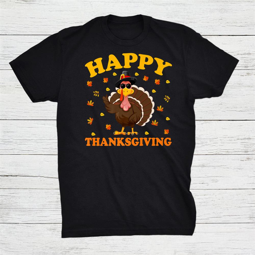 Happy Thanksgiving Shirt Pilgrim Turkey Fall Season Shirt